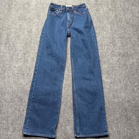 Abercrombie & Fitch Denim - Abercrombie Fitch Jeans Womens 26 Long Blue 90's Relaxed High Rise Curve Love